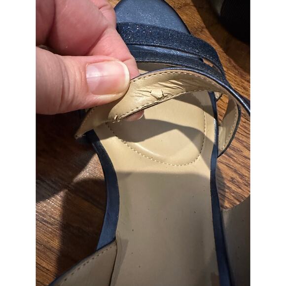 Naturalizer Taimi Slingback Evening Sandals – Navy | Women’s Size 8 Formal Shoe - Picture 8 of 10